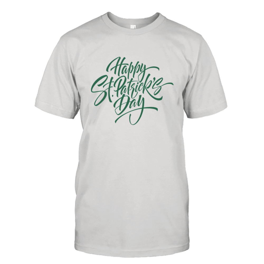 Happy St Patrick’s Day Aesthetic Text Design shirt