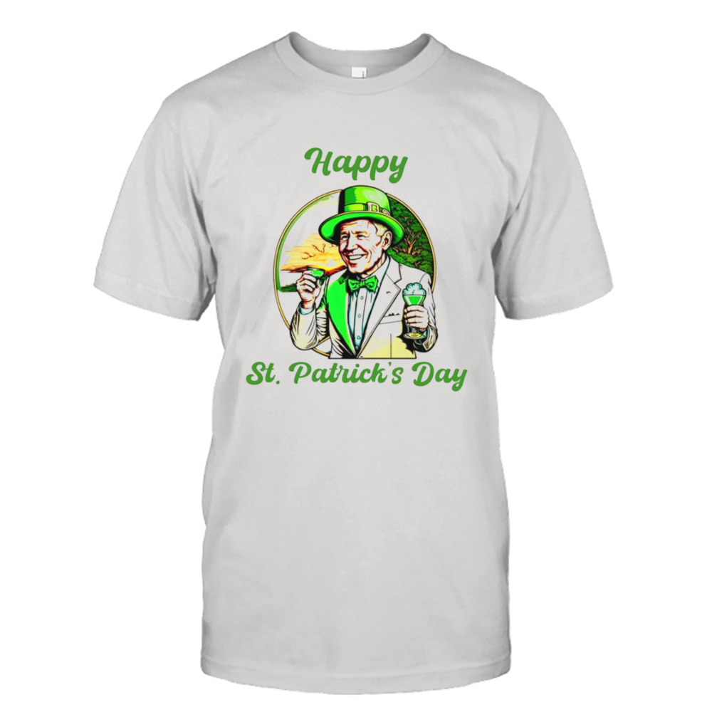 Joe Biden As Funny Leprechaun St Patrick’s Day Shamrock shirt