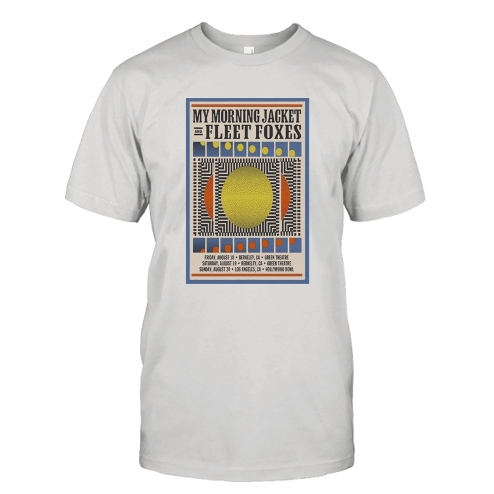 My Morning Jacket & Fleet Foxes Tour 2023 Poster shirt