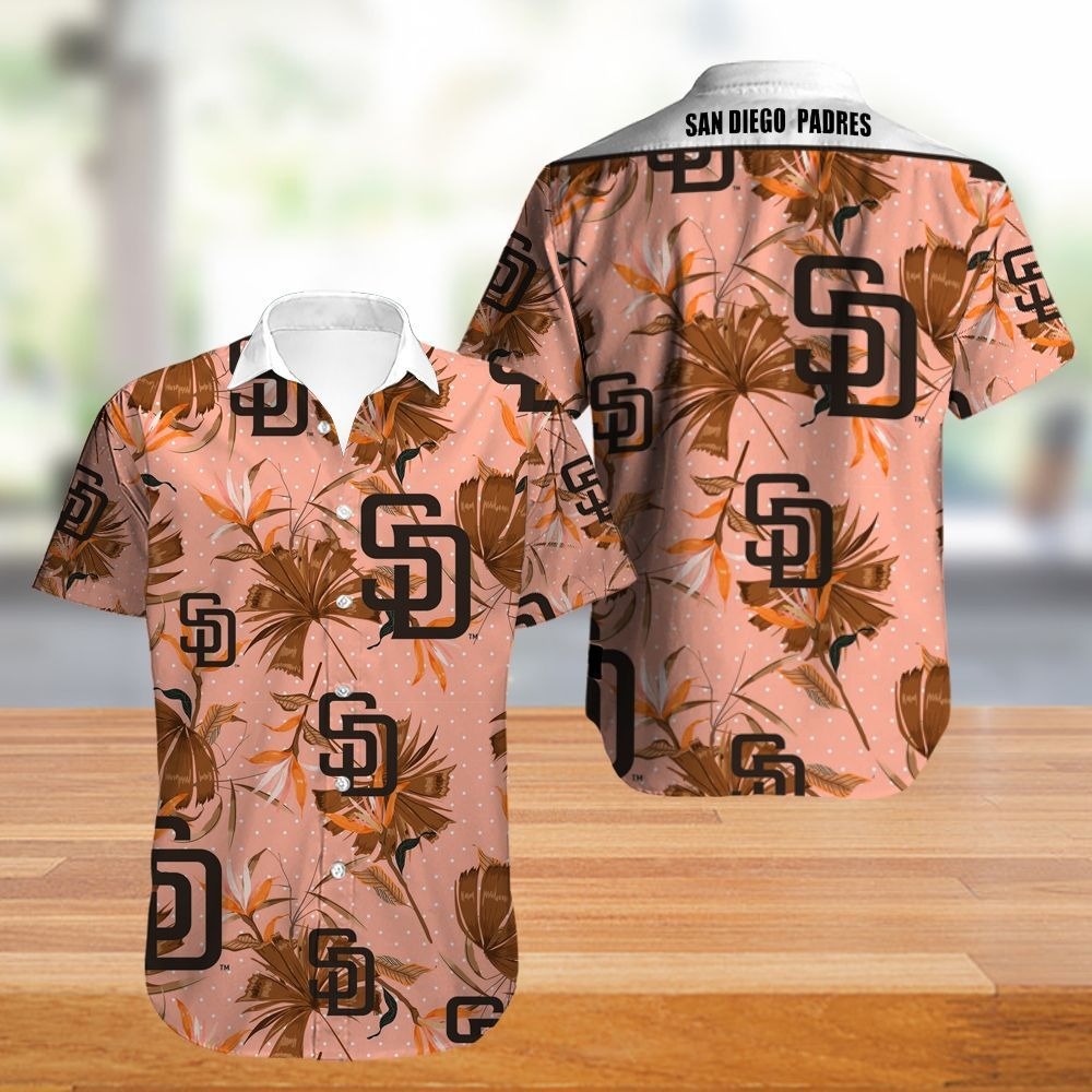 San Diego Padres Hawaiian Shirt flower summer gift for fans