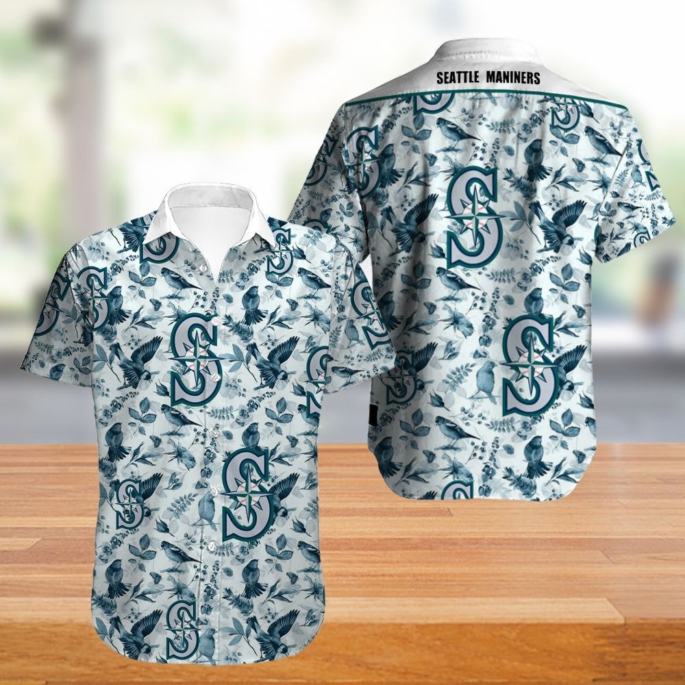 Seattle Mariners Scenic Hawaiian Shirt