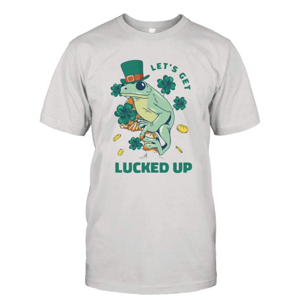 St Patrick’s Day Irish Leprechaun Frog Let’s Get Lucked Up shirt