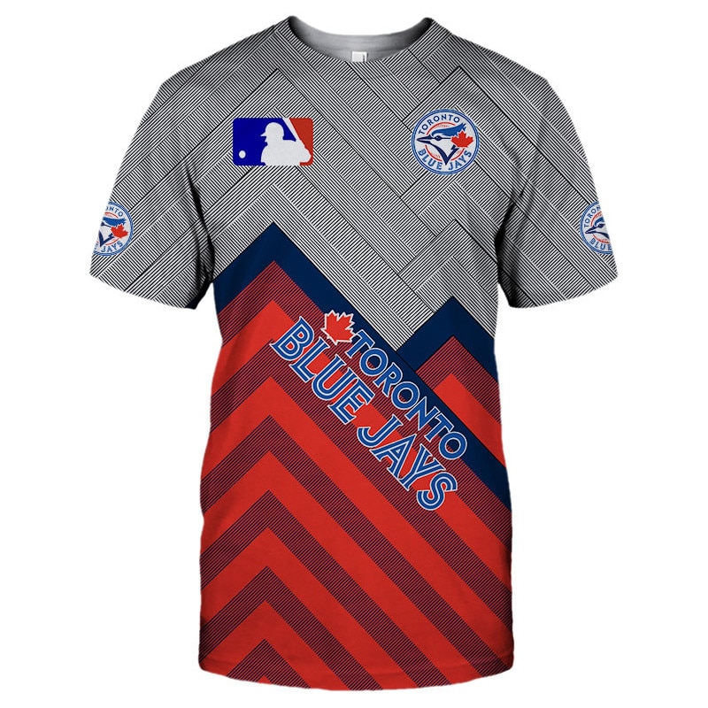 Toronto Blue Jays T-shirt 3D Short Sleeve O Neck gift for fan