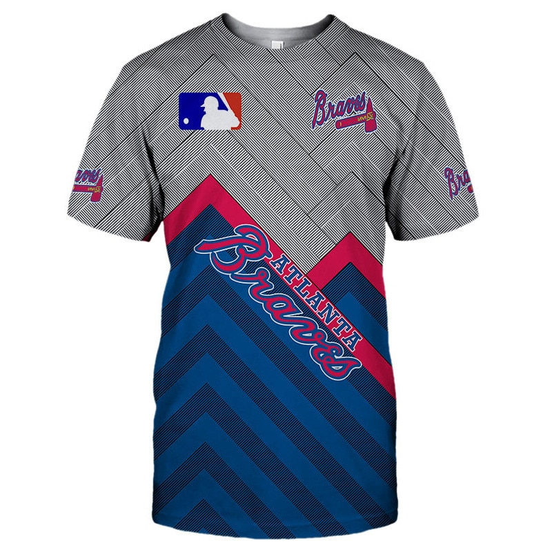 Atlanta Braves T-shirt 3D Short Sleeve O Neck gift for fan