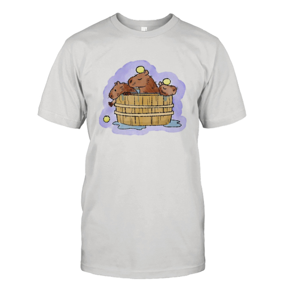Bathing Time Capybara Onsen shirt