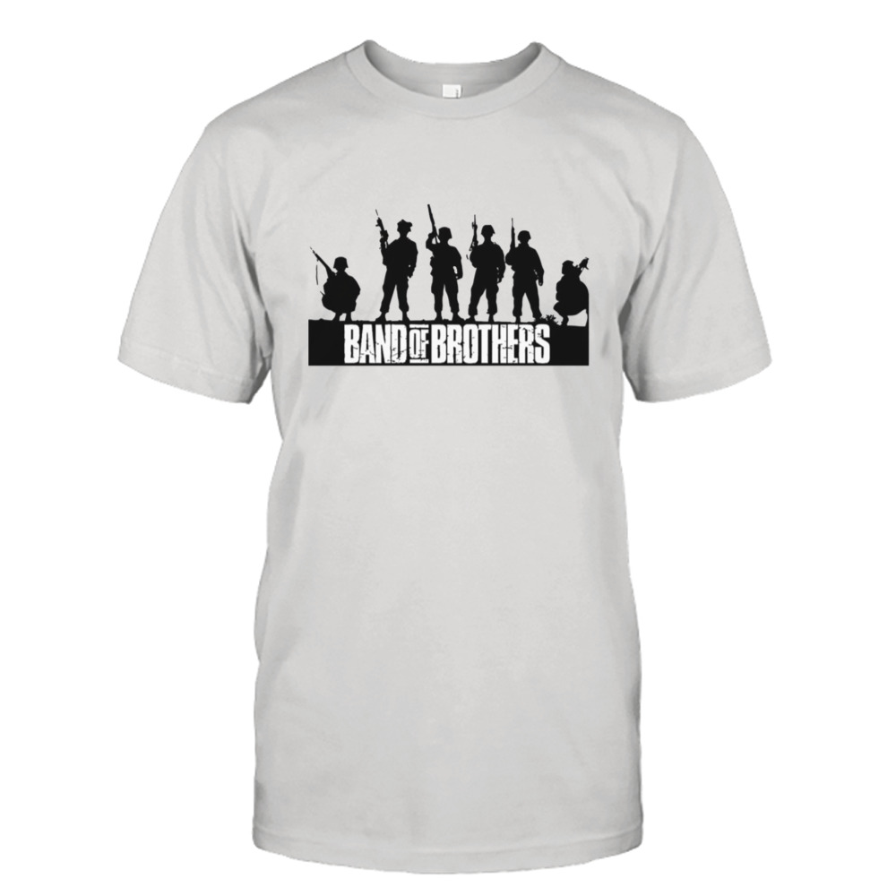 Black Logo Band Of Brothers Crest Wwii Soldiers shirt
