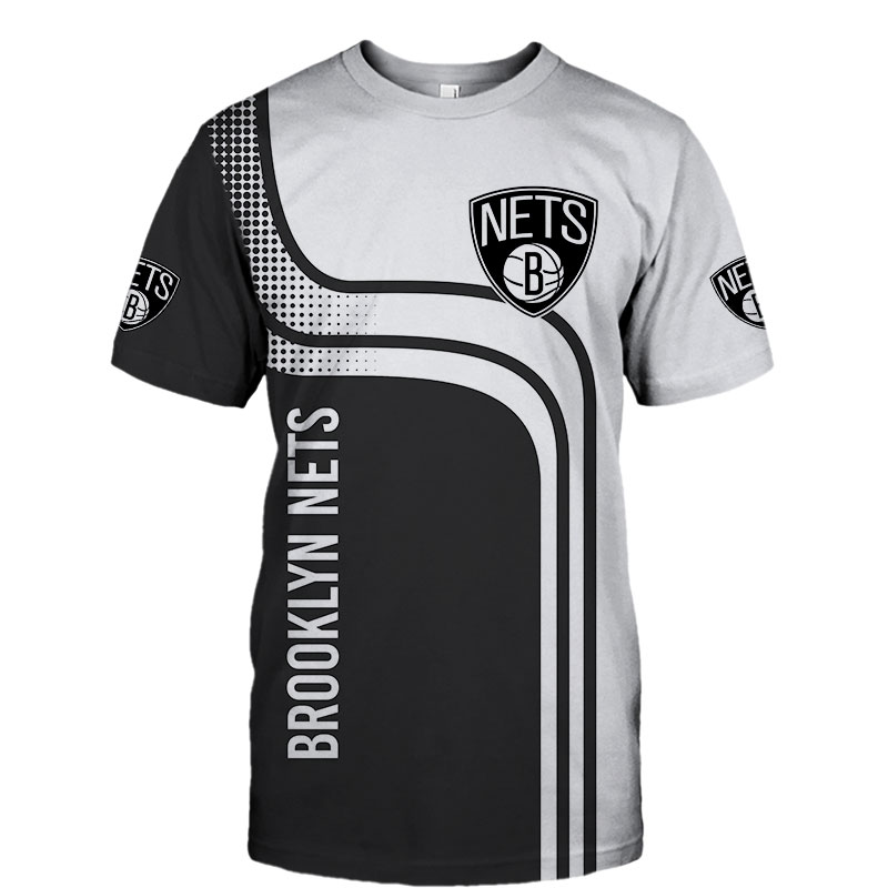 Brooklyn Nets T-shirt 3D Short Sleeve O Neck gift for fan