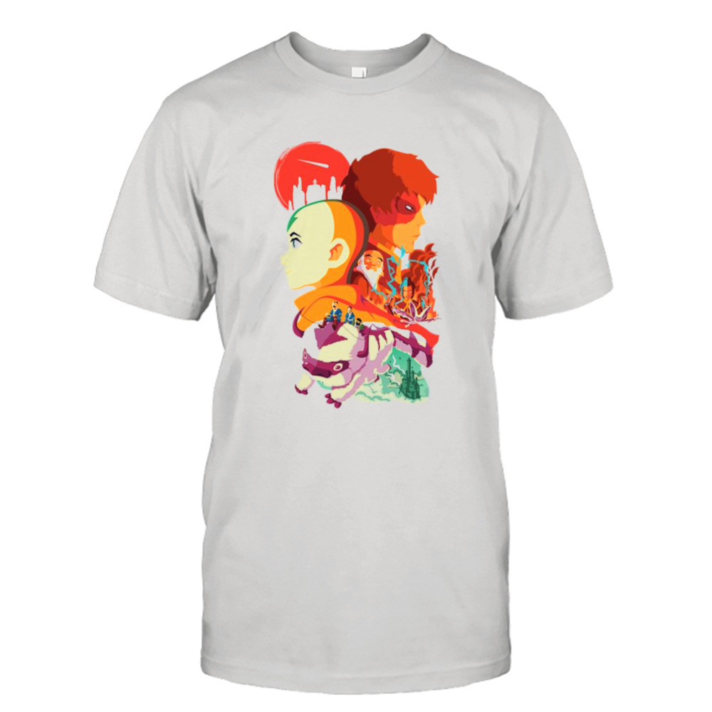 Cartoon Style Avatar The Best Airbender shirt