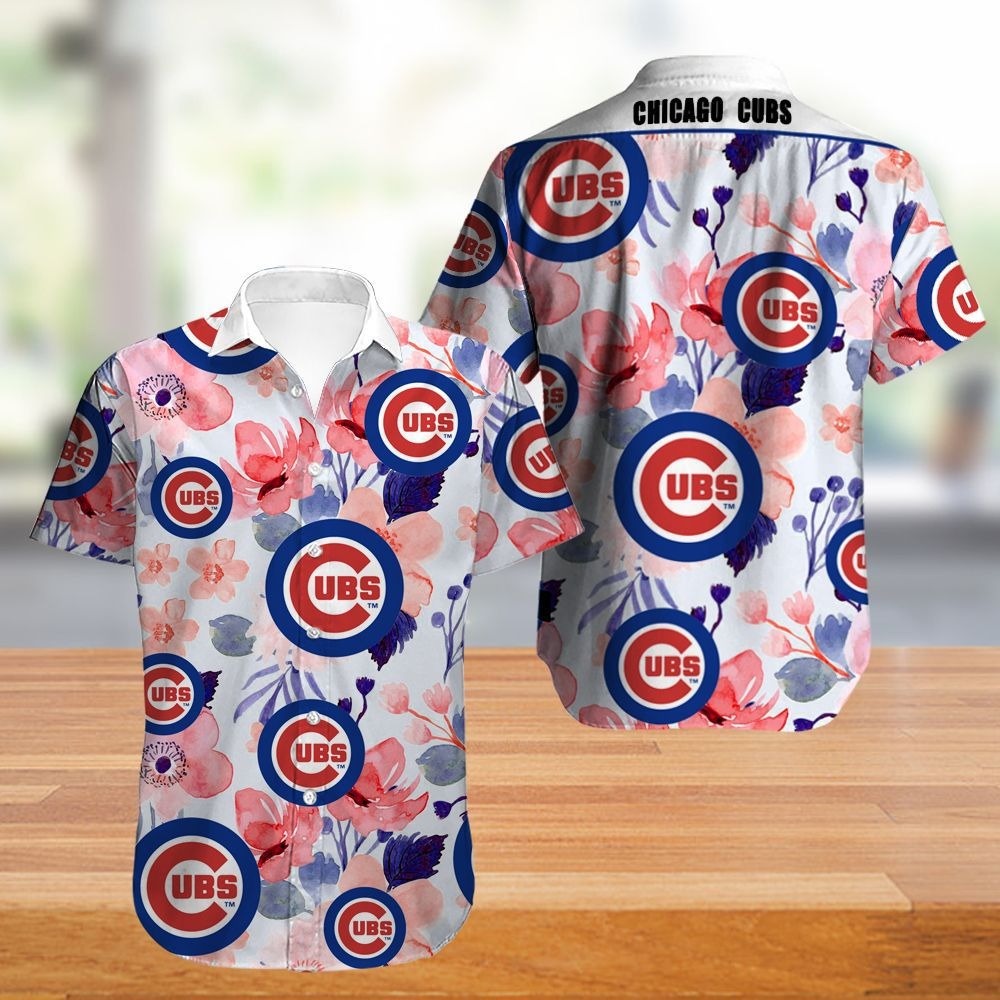 Chicago Cubs Hawaiian Shirt flower summer style #1 gift for fans