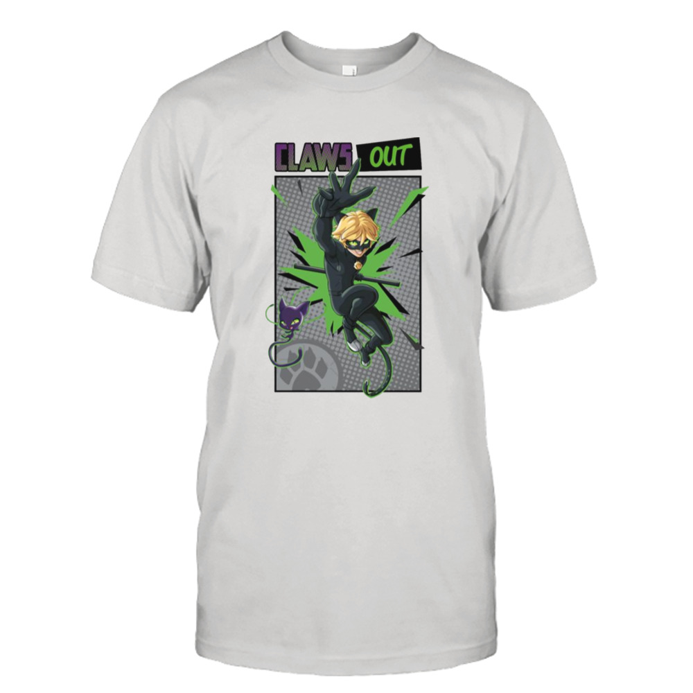 Claws Out Cat Noir Focus Miraculous Ladybug shirt