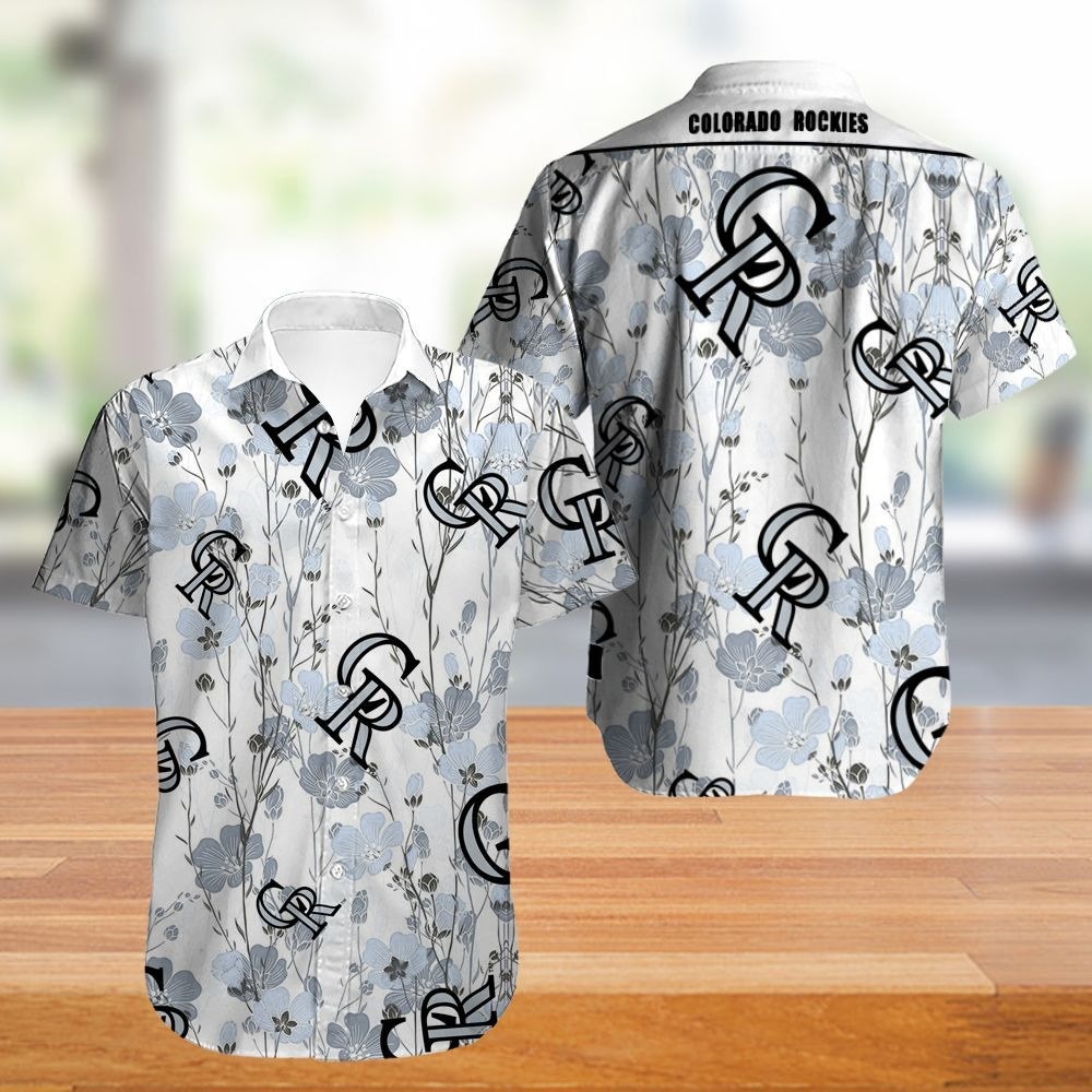 Colorado Rockies Hawaiian Shirt flower summer gift for fans