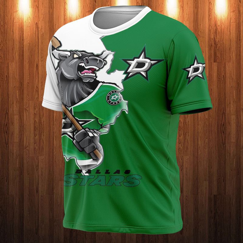 Dallas Stars T-shirt 3D cartoon graphic gift for fan