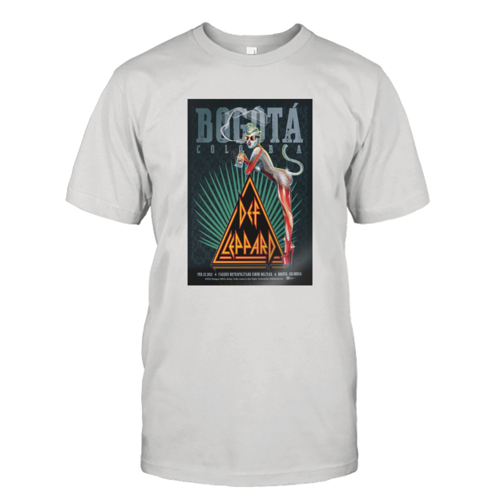 Def Leppard Colombia Feb 25 2023 Parque Simón Bolívar Bogotá Poster shirt