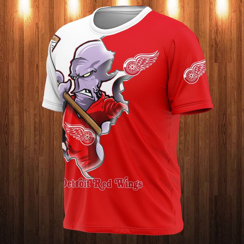 Detroit Red Wings T-shirt 3D cartoon graphic gift for fan