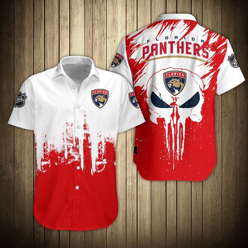 Florida Panthers Shirts 3D graffiti Skulls design gift for fans