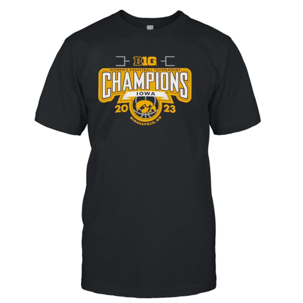 Iowa Hawkeyes 2023 Big Ten Women’s Basketball Conference Tournament Champions shirt