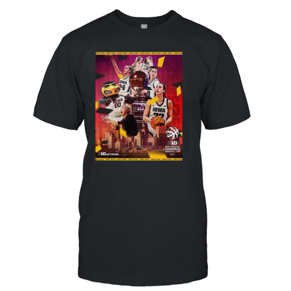 Iowa Hawkeyes back to back 2023 Big Ten Women’s Basketball shirt