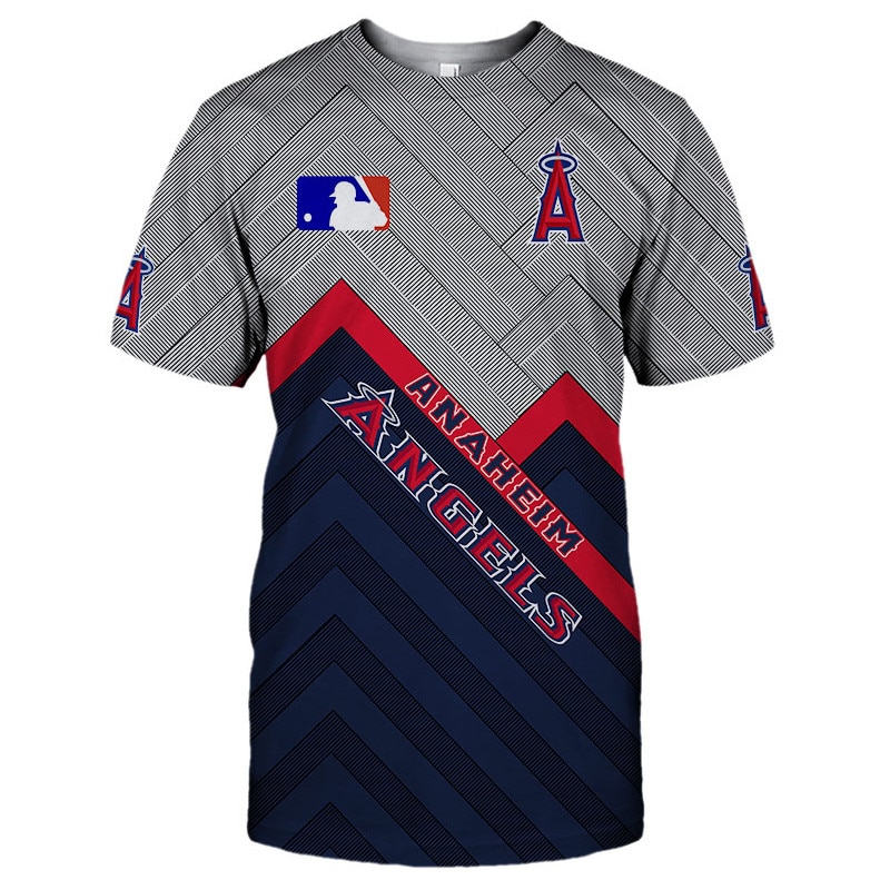 Los Angeles Angels T-Shirt 3D Short Sleeve O Neck gift for fan MLB