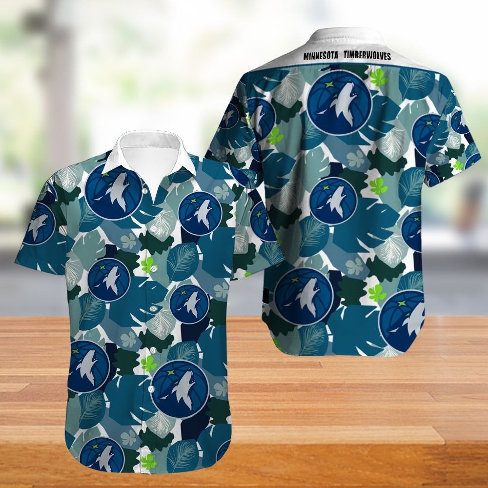 Minnesota Timberwolves Hawaiian Shirt Flower summer new design