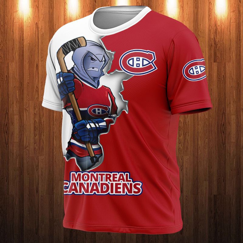 Montreal Canadiens T-shirt 3D cartoon graphic gift for fan