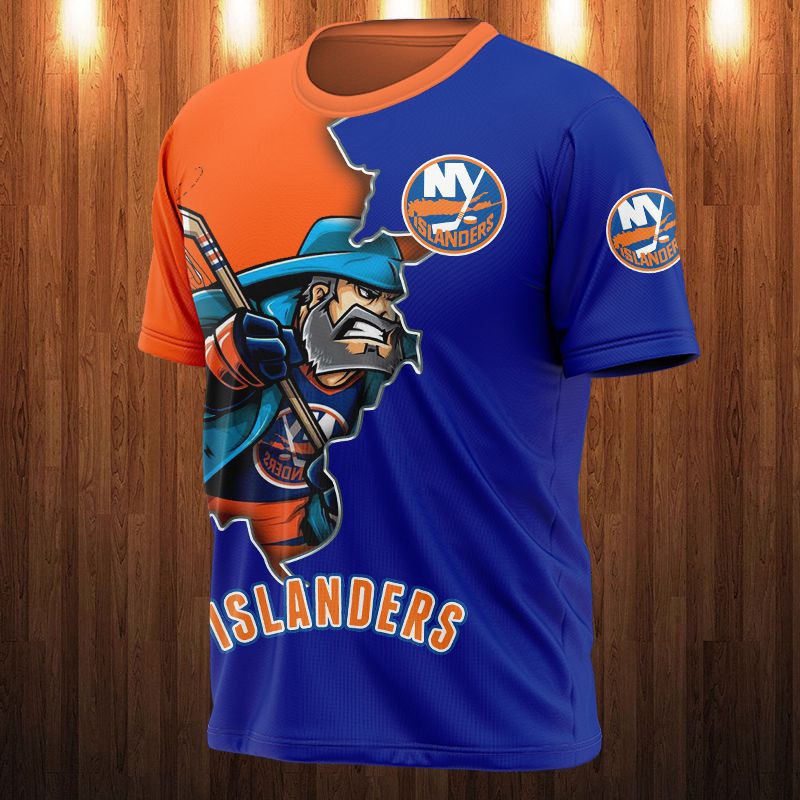 New York Islanders T-shirt 3D cartoon graphic gift for fan