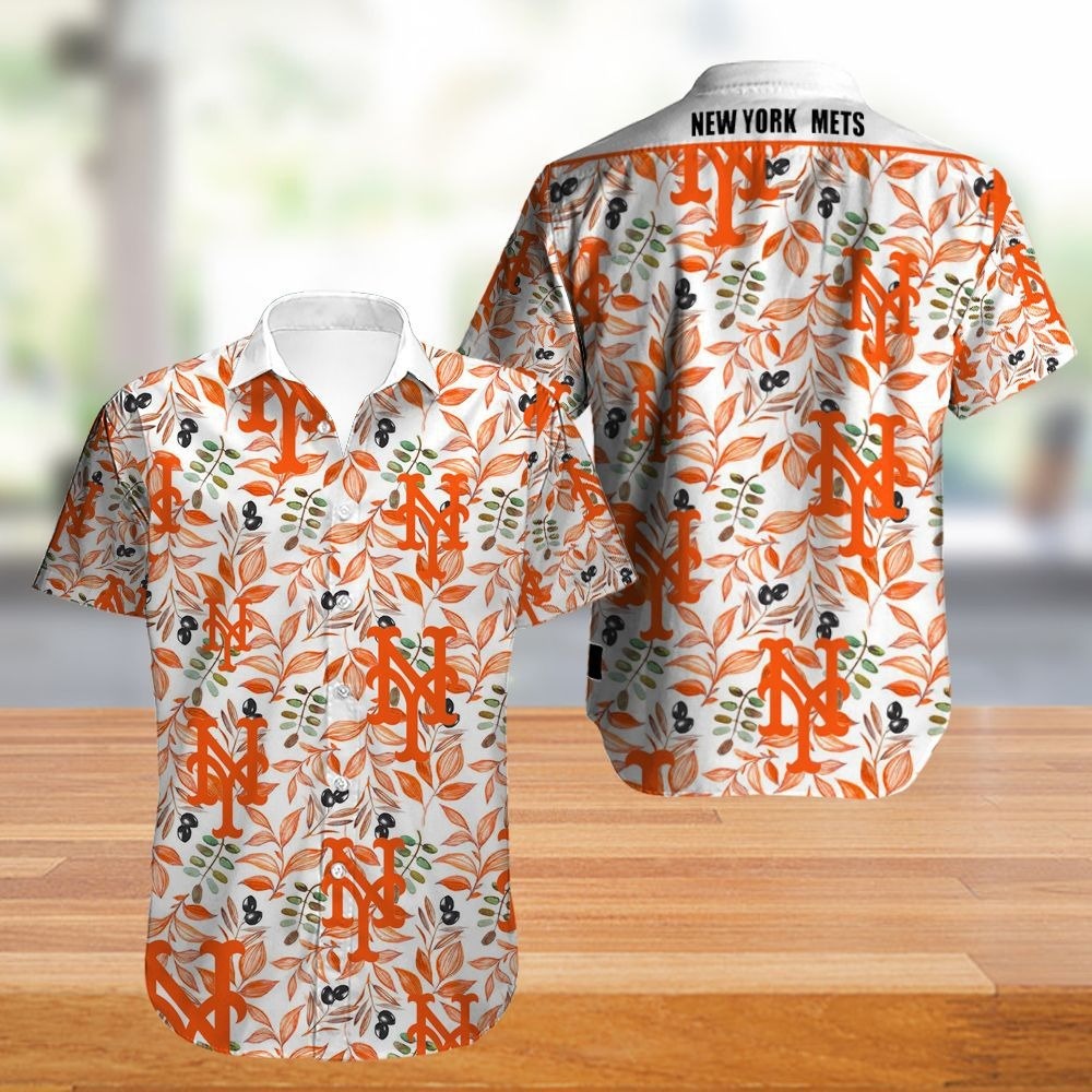 New York Mets Hawaiian Shirt flower summer style #1 gift for fans