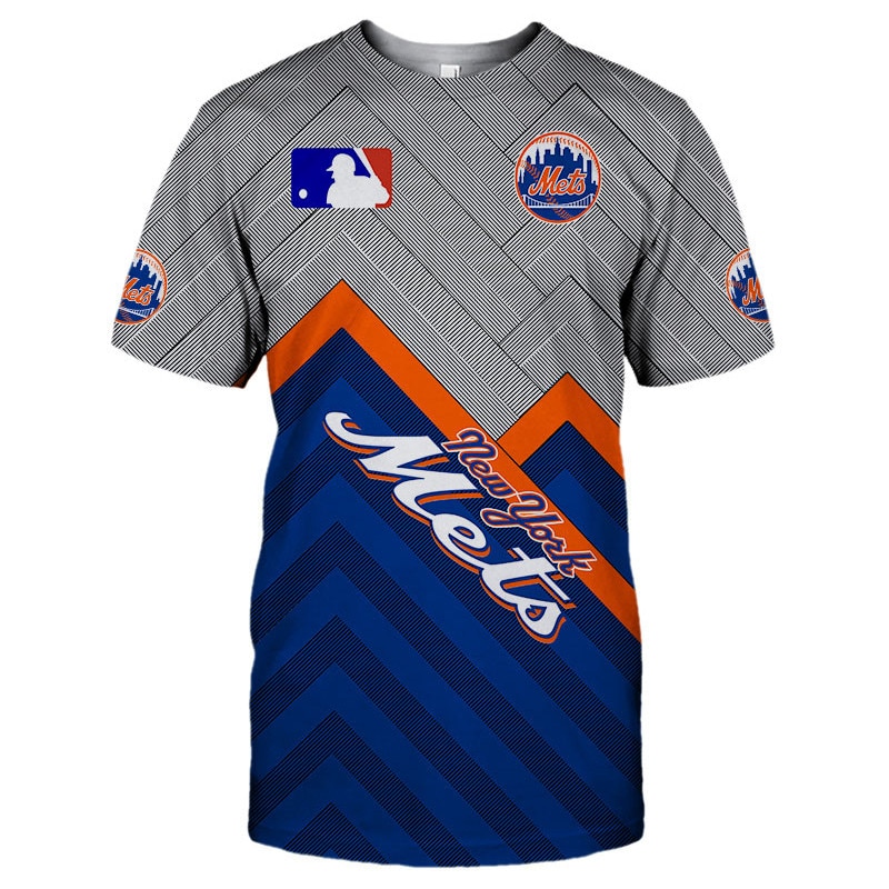 New York Mets T-shirt 3D Short Sleeve O Neck gift for fan