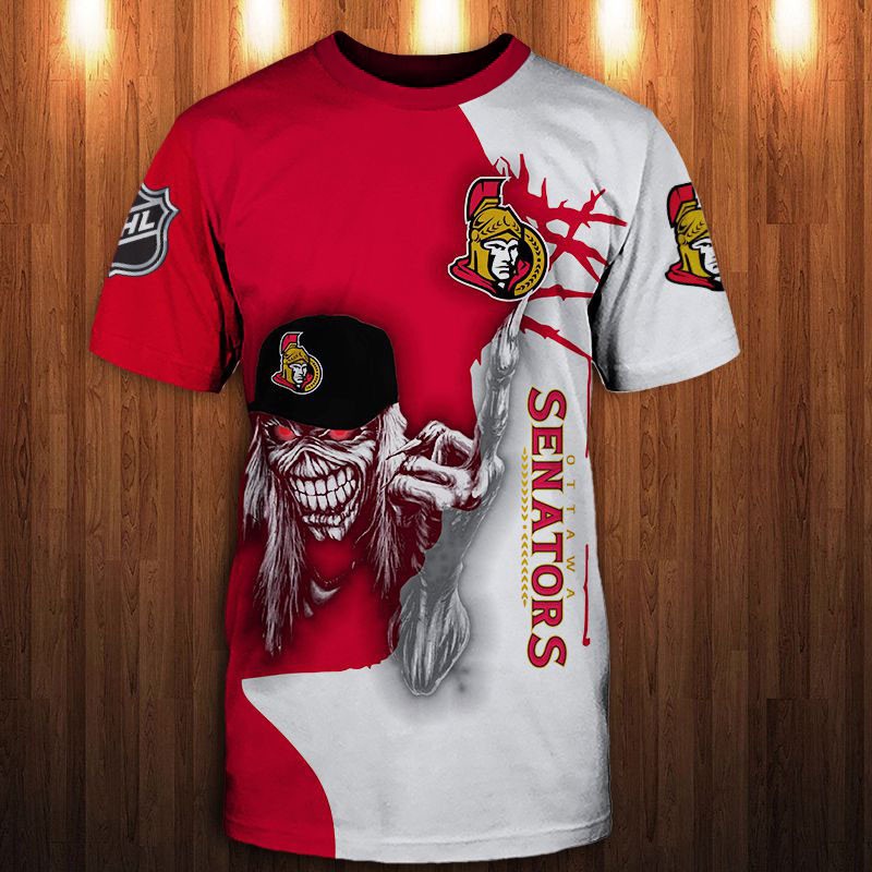 Ottawa Senators T-shirt 3D Ultra Death gift for Halloween
