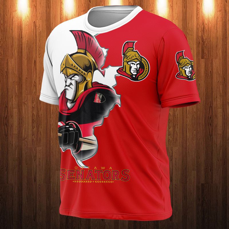 Ottawa Senators T-shirt 3D cartoon graphic gift for fan