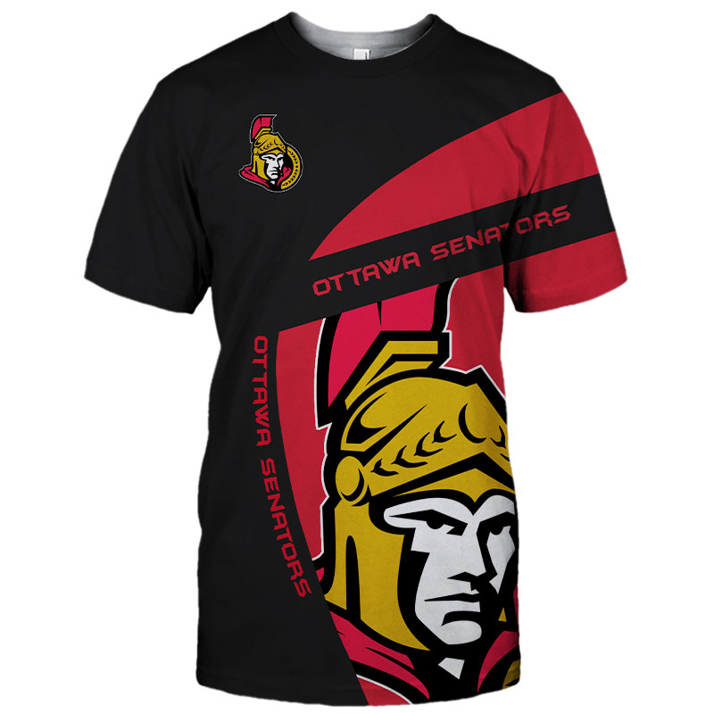 Ottawa Senators T-shirt 3D cute short Sleeve gift for fans