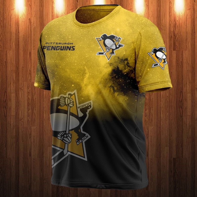Pittsburgh Penguins T-shirt 3D Galaxy graphic gift for fan