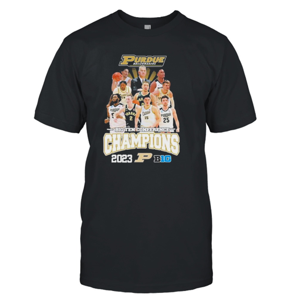 Purdue boilermakers players 2023 big ten conference champions shirt