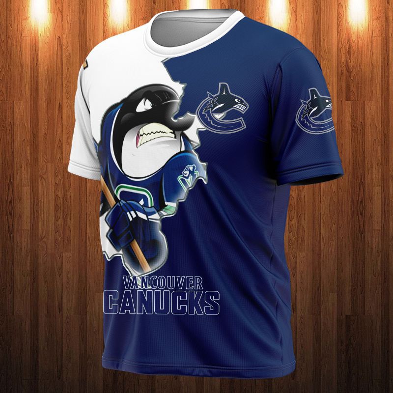 Vancouver Canucks T-shirt 3D cartoon graphic gift for fan
