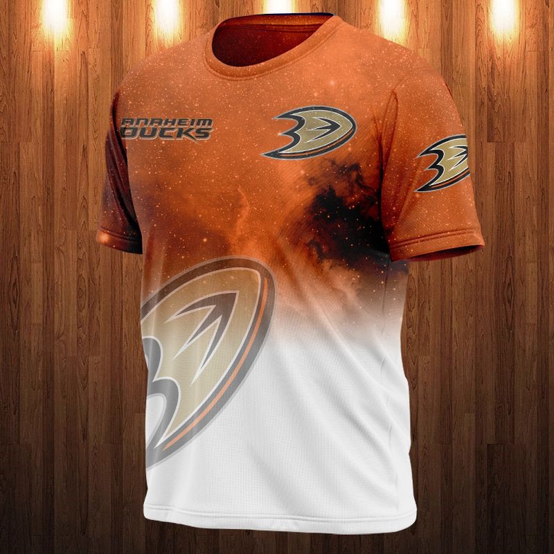 Anaheim Ducks T-shirt 3D Galaxy graphic gift for fan