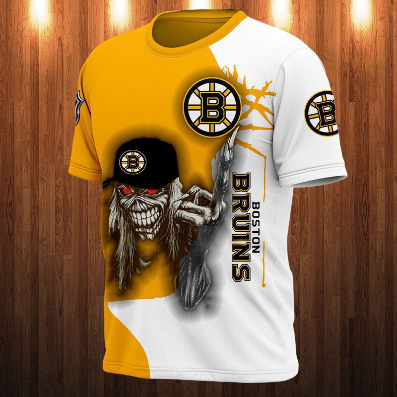 Boston Bruins T-shirt 3D Ultra Death gift for Halloween