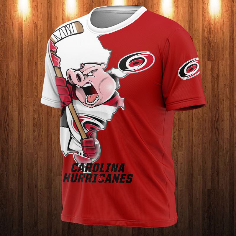 Carolina Hurricanes T-shirt 3D cartoon graphic gift for fan