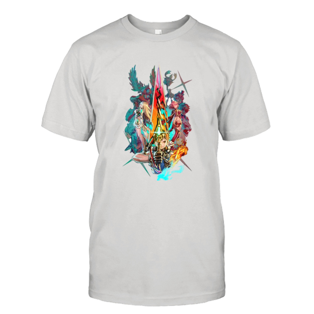 Colored Aesthetic Design Xenoblade Chronicles shirt