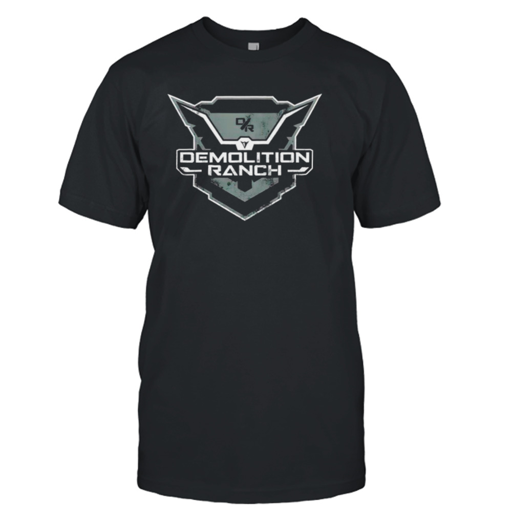 Demolition Ranch Monochrome Shield logo shirt