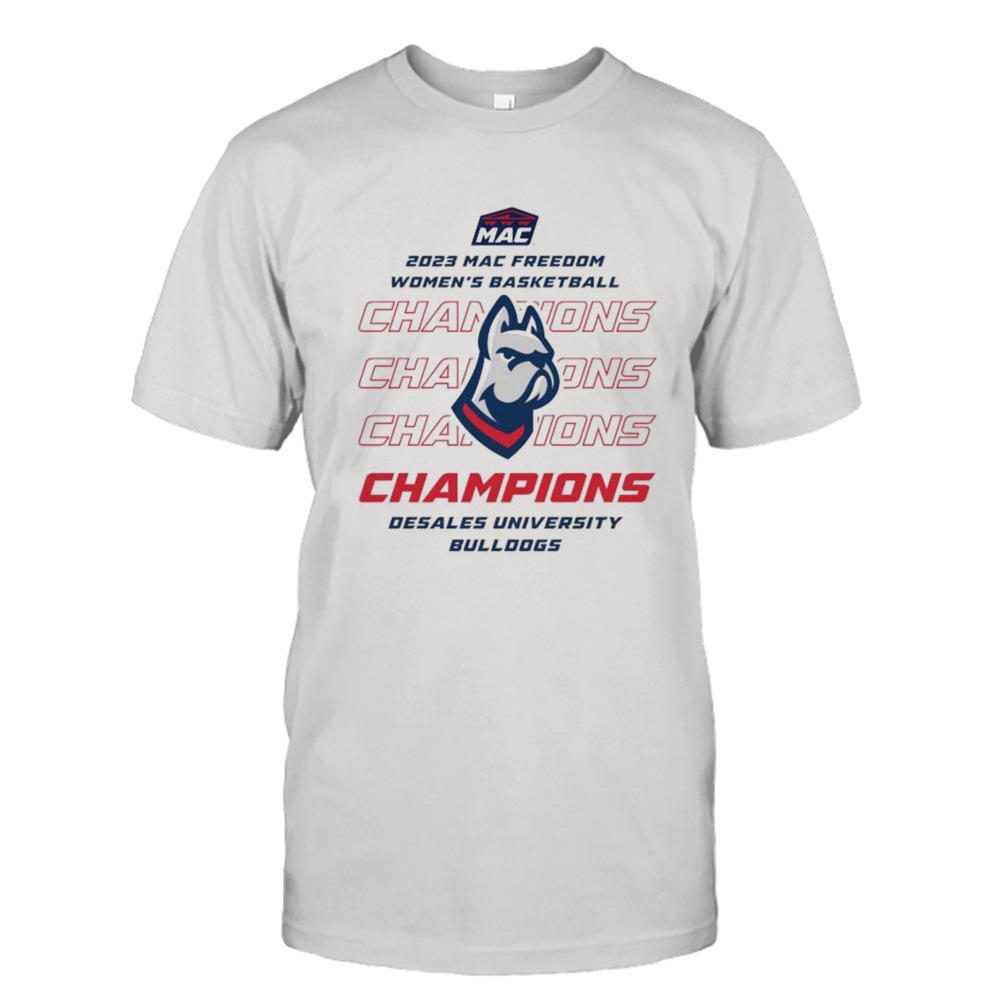 Desales University Bulldogs 2023 Mac Commonwealth Women’s Basketball Champions Shirt