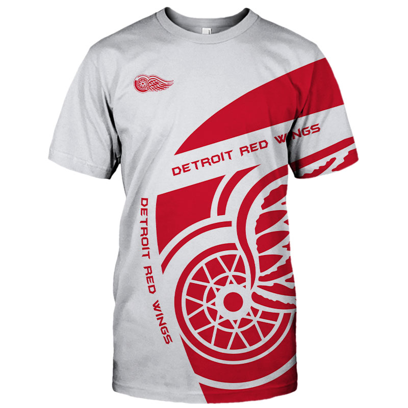 Detroit Red Wings t-shirt 3D cute short Sleeve gift for fans