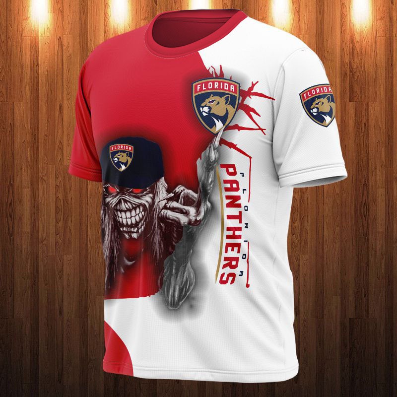 Florida Panthers T-shirt 3D  Iron Maiden gift for Halloween