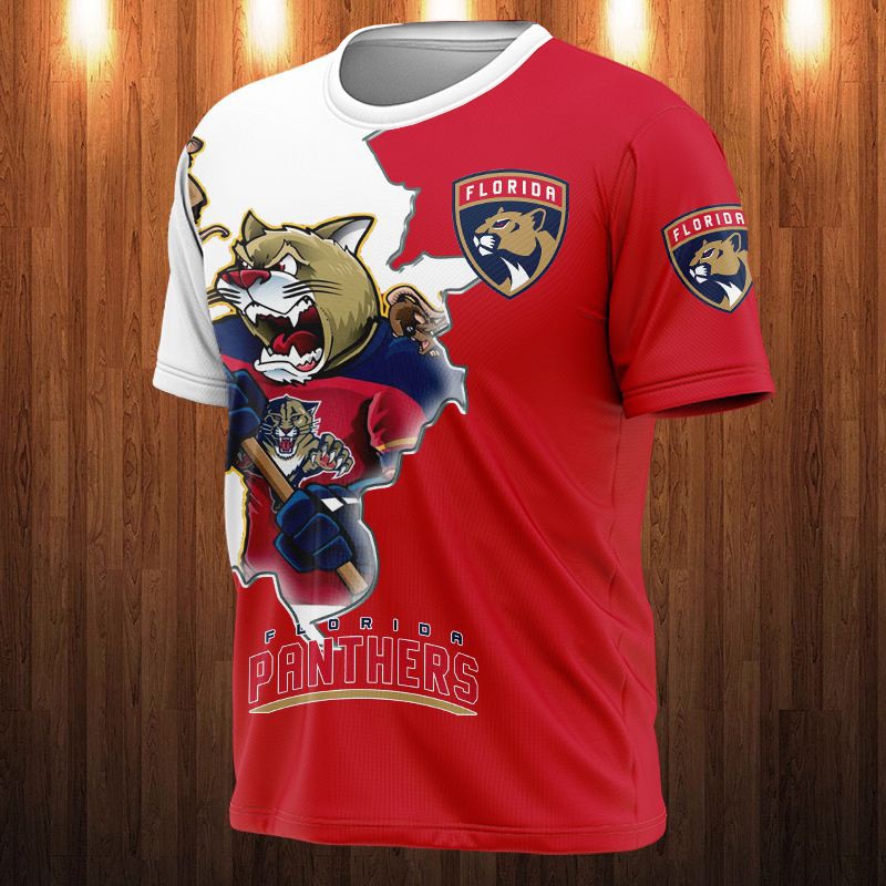 Florida Panthers T-shirt 3D cartoon graphic gift for fan