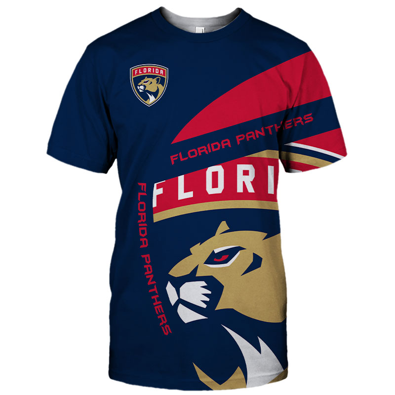 Florida Panthers T-shirt 3D cute short Sleeve gift for fans