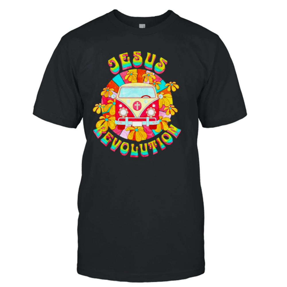 Jesus Revolution People Retro Van Bus Christian Faith shirt