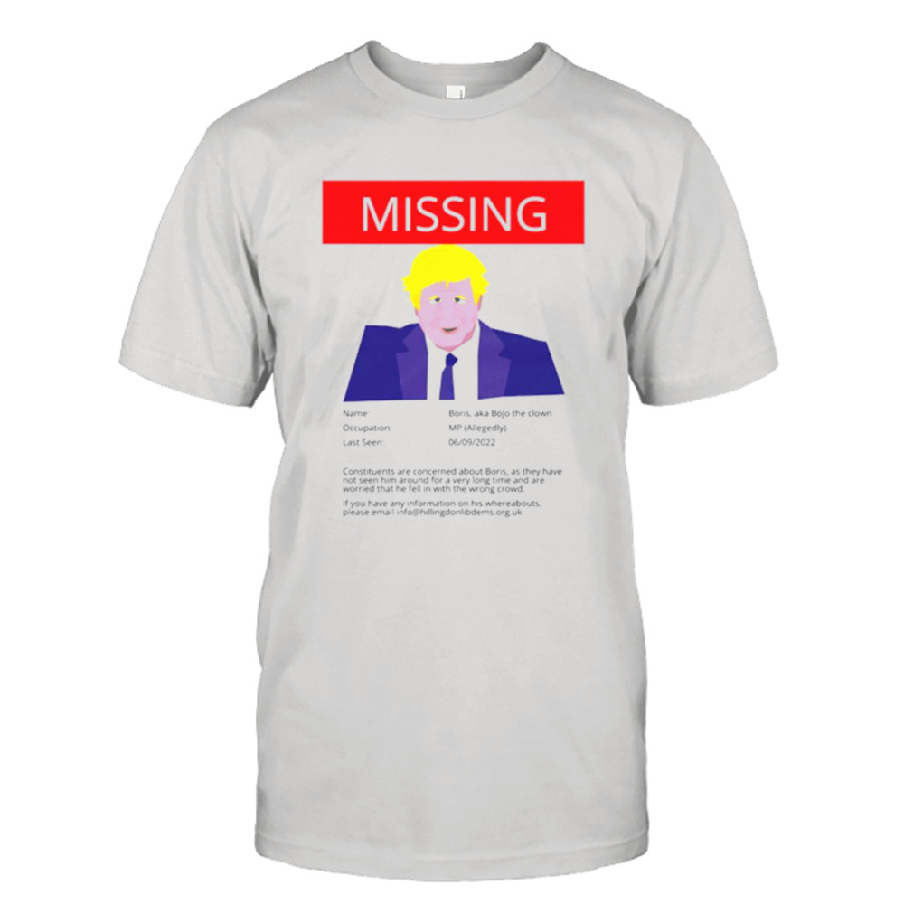 Missing Boris shirt