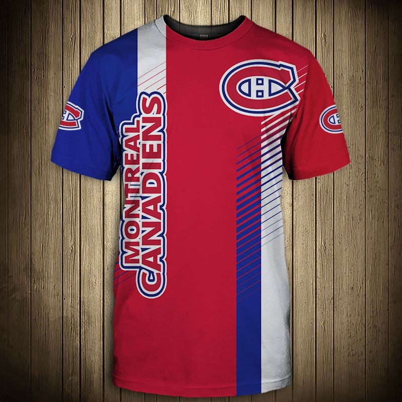 Montreal Canadiens T-Shirt 3D cool design short Sleeve