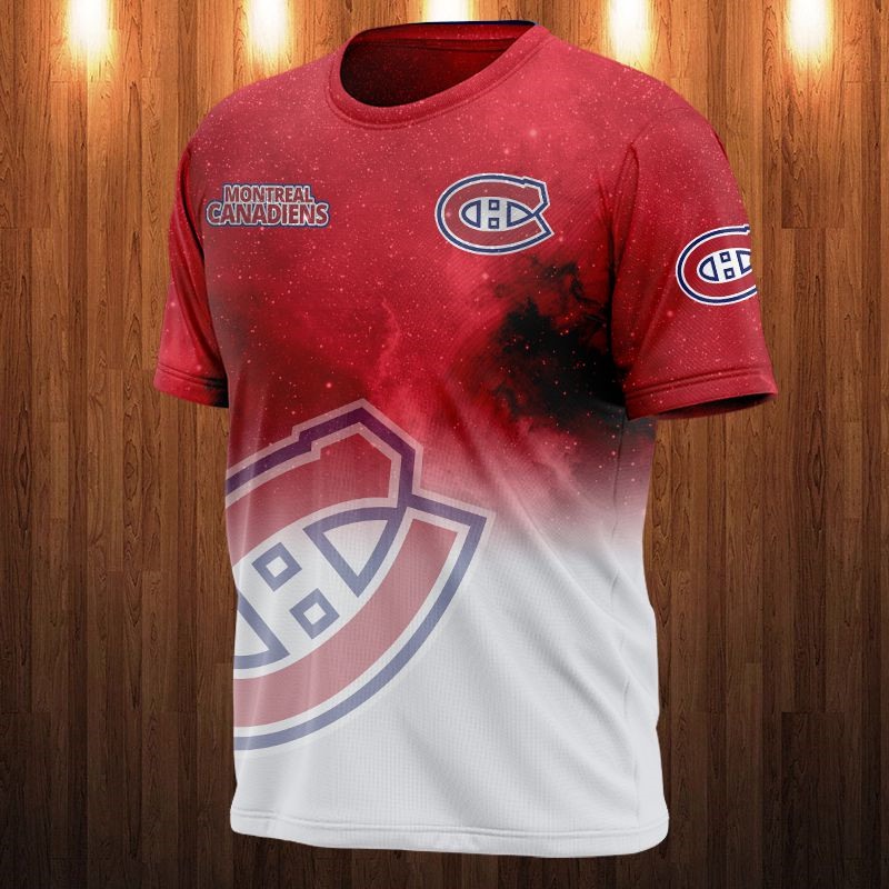 Montreal Canadiens T-shirt 3D Galaxy graphic gift for fan