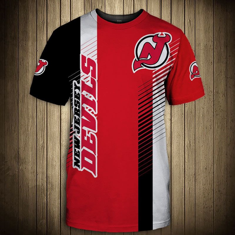 New Jersey Devils T-Shirt 3D cool design short Sleeve