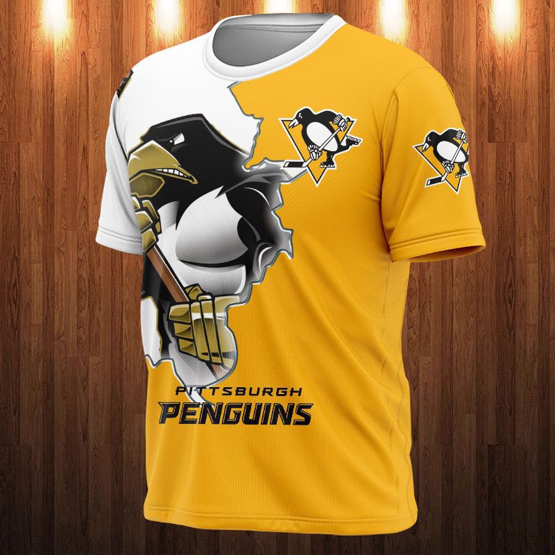 Pittsburgh Penguins T-shirt 3D cartoon graphic gift for fan