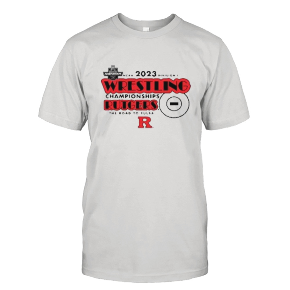 Rutgers Scarlet Knights 2023 NCAA DI Wrestling Championship The Road To Tulsa Shirt